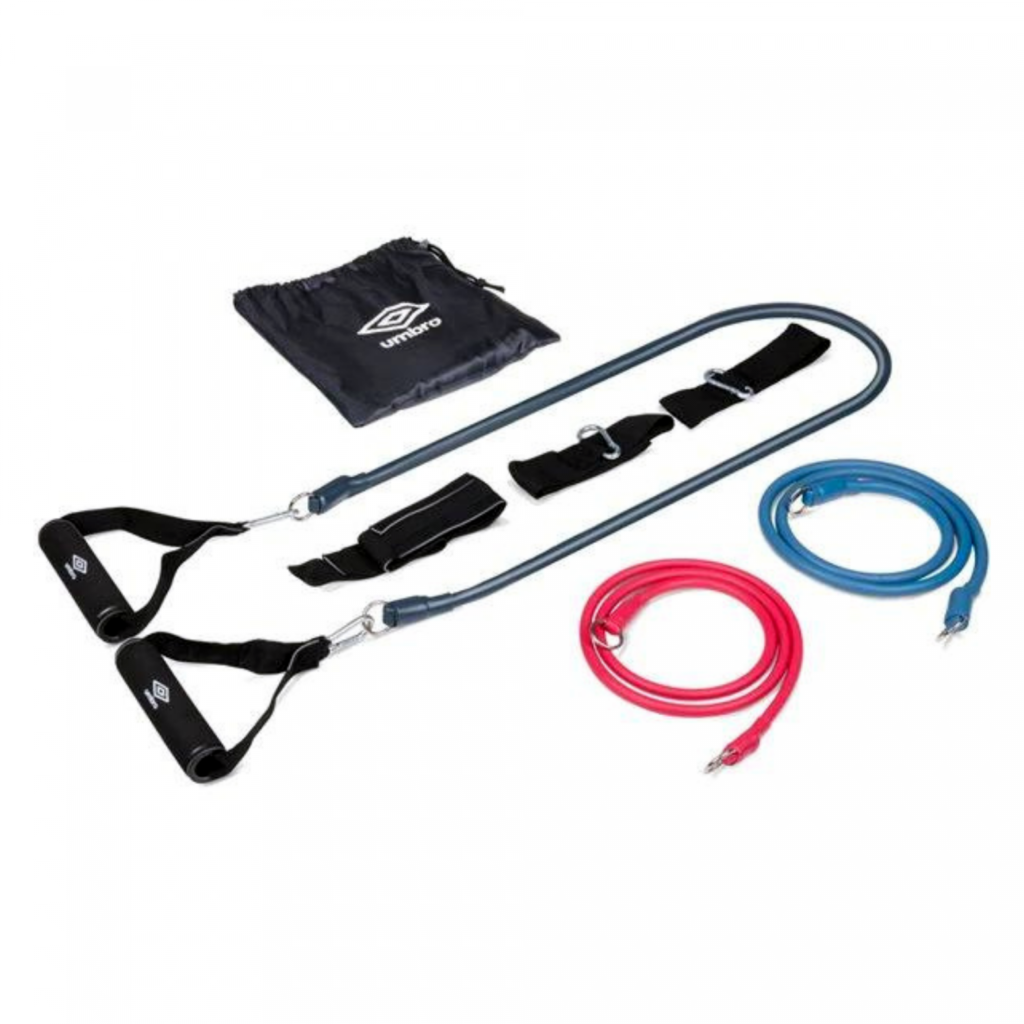 Umbro ED 26918 9 Part Resistance Tube Bands Kit Exercise